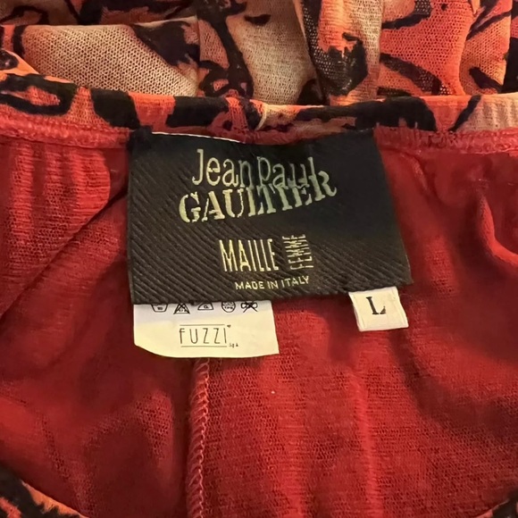 SOLD Jean Paul Gaultier Vintage Faces Printed Mesh Pants - Picture 6 of 8